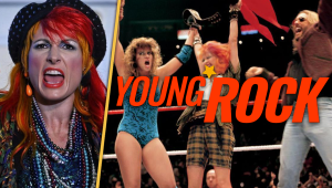 Dwayne Johnson Shares First Look of Becky Lynch as Cyndi Lauper in Young Rock Season 3