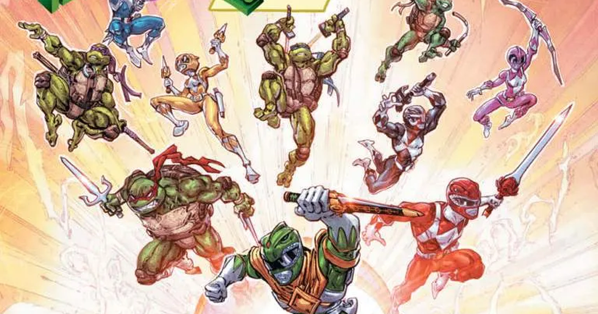 Power Rangers Turtle Version Mighty Morphin Power Rangers/Teenage Mutant Ninja Turtles II #1 Reveals ...