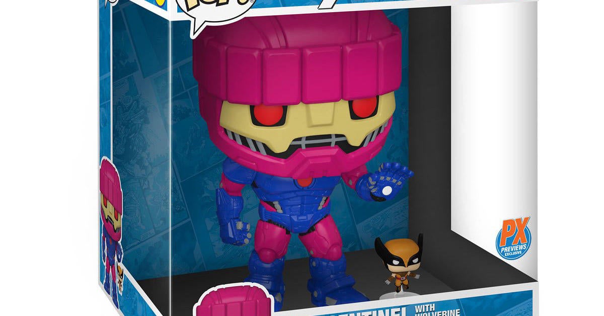 X-Men Sentinel With Wolverine Jumbo Funko Pop Drops With Black Light Chase  - ComicBook.com