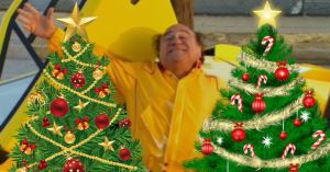 Danny DeVito as a Christmas Tree Goes Viral