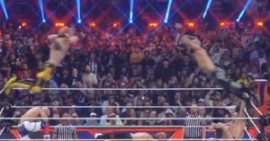 Logan Paul Makes His WWE Royal Rumble Debut, Hits Incredible Springboard Collision With Ricochet