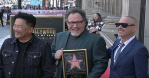 Watch Robert Downey Jr. Honor Iron Man Director Jon Favreau in Hollywood Walk of Fame Speech