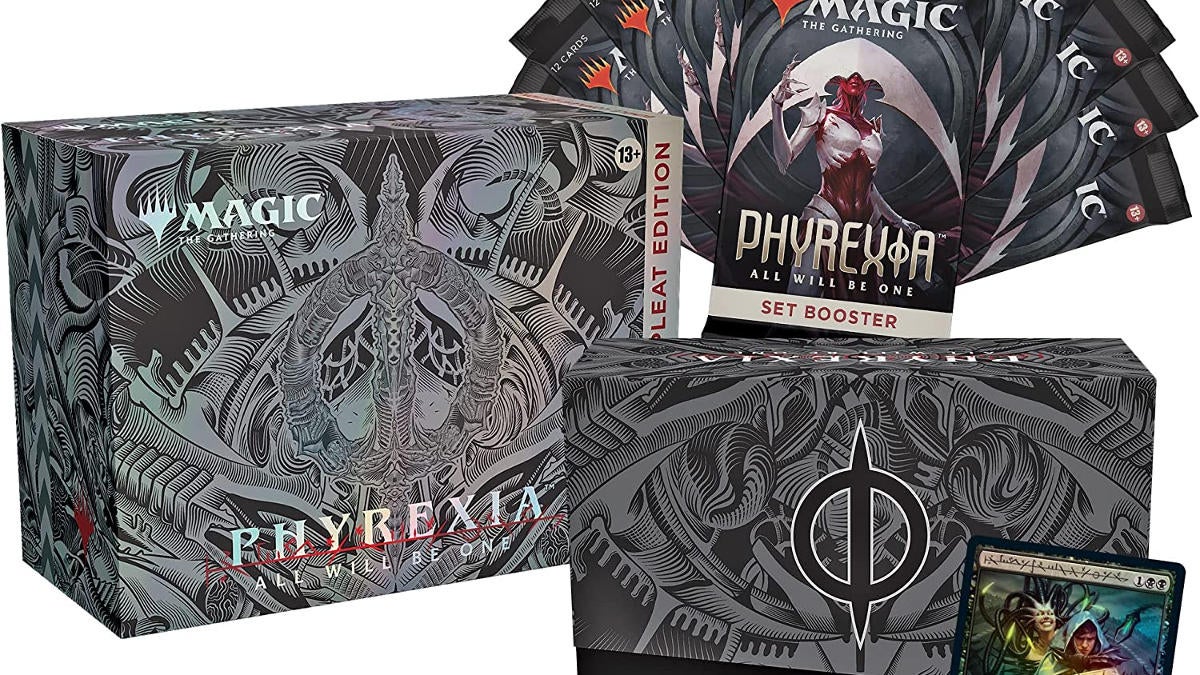phyrexia all will be one set booster box price Amazon.com: Magic Phyrexia: All Will Be One Bundle: Compleat Edition 1  Compleat Edition Booster, 12 Set Boosters, and Exclusive Accessories,  Multicolor, D20100000 : Toys & Games