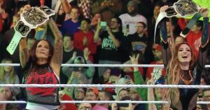 Becky Lynch and Lita Win the WWE Women’s Tag Team Championships in the WWE Raw Main Event
