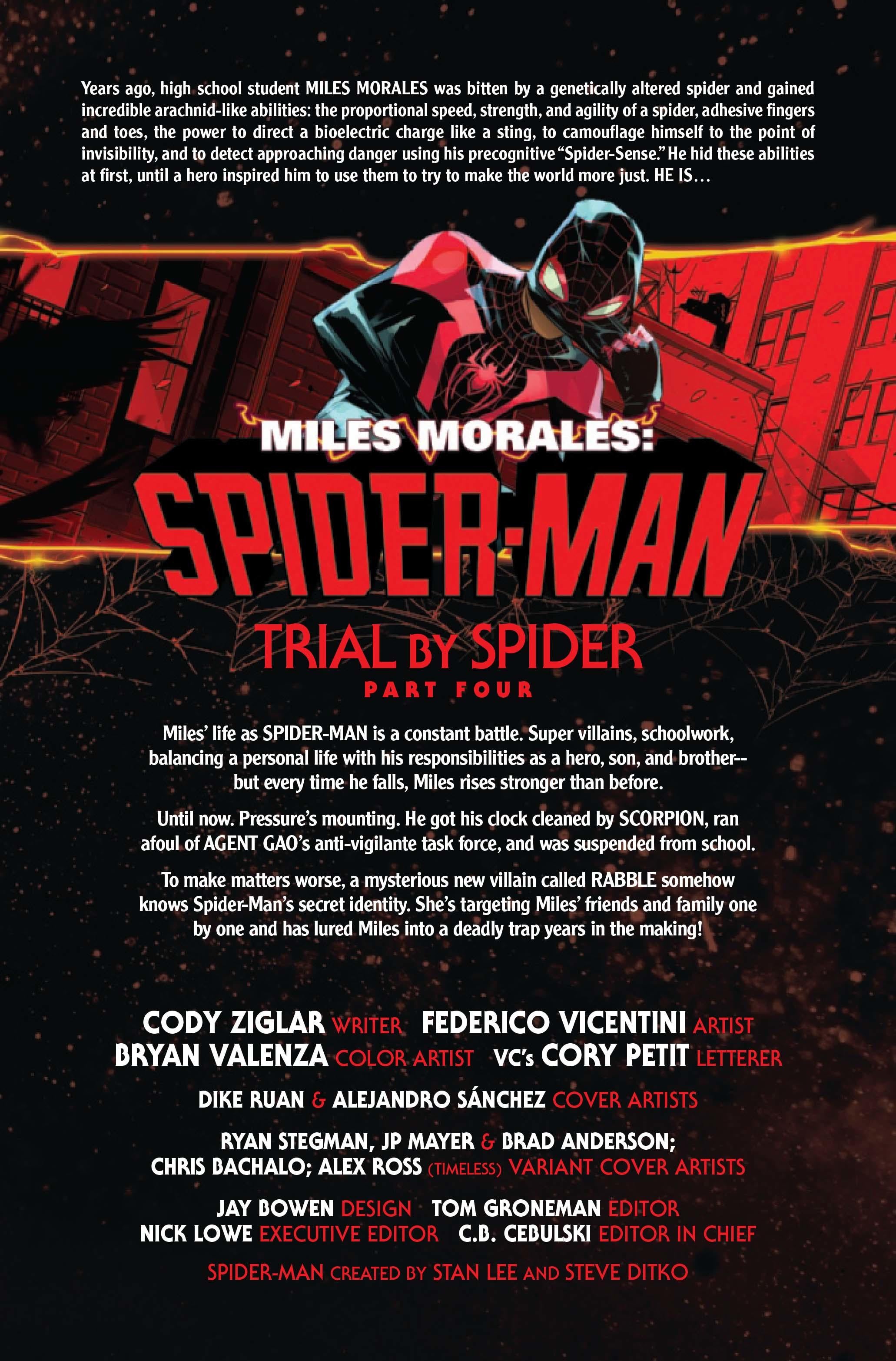 Miles Morales Fights for His Life Against a New Villain That Knows His