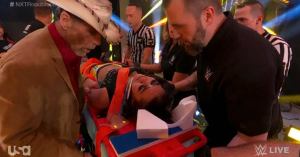 WWE’s Roxanne Perez Retains NXT Women’s Title but Collapses, Carried Out on Stretcher