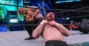 AEW Revolution: Adam Page Hangs Jon Moxley With a Chain to Win Their Texas Death Match (Video)