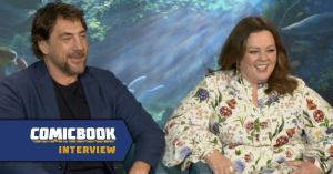 The Little Mermaid Stars Melissa McCarthy and Javier Bardem Explain Their Costumes and Underwater Scenes (Exclusive)