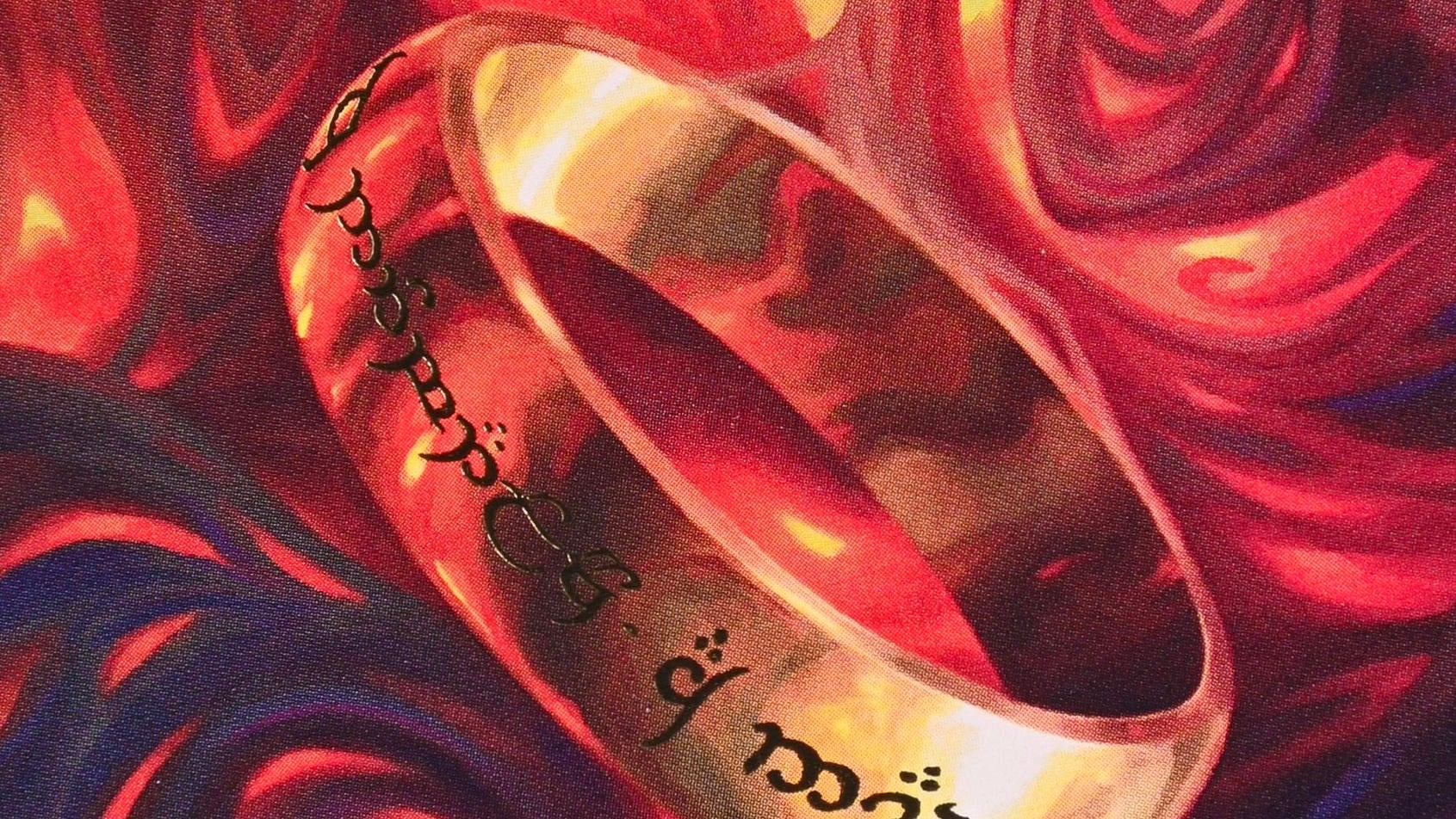 the one ring card graded mtg price Magic the Gathering The Ring Card Sold to Celebrity for $2.6M you lose 1 life for each burden counter on The One Ring. The 1/1 "The One Ring"