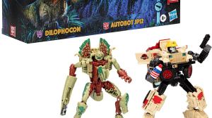 New Transformers x Jurassic Park Collab Pits Decepticon Dilophocon vs Autobot JP12