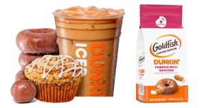 Dunkin’ Announces Fall Lineup of Pumpkin-Flavored Treats and Return of Goldfish Collaboration