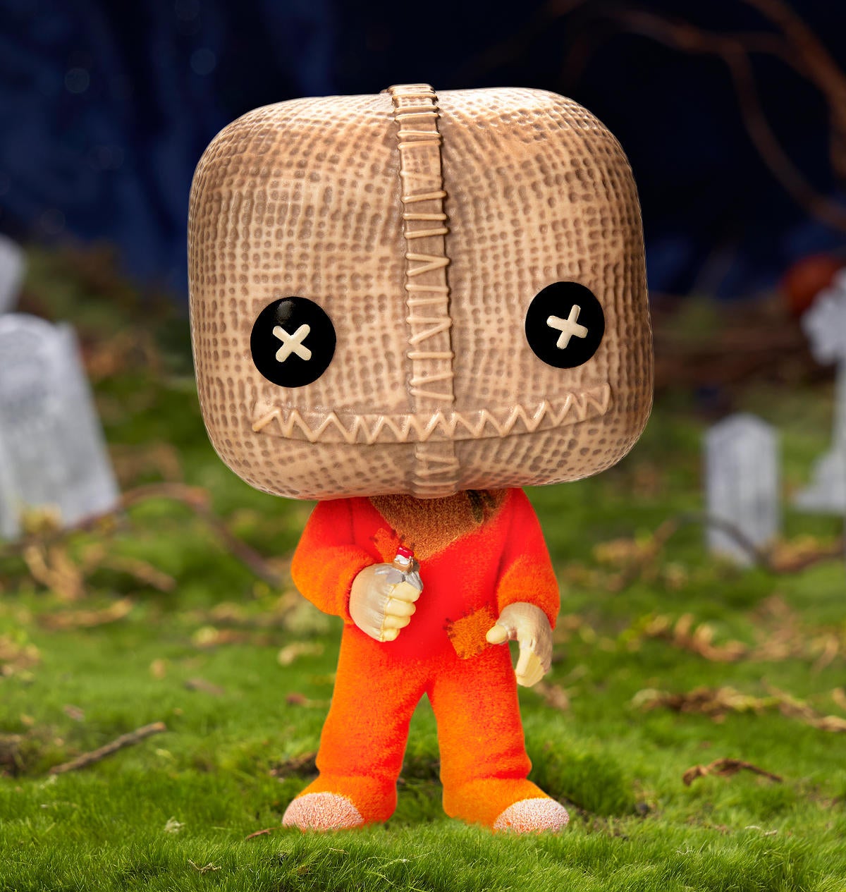 Trick r Treat Sam With Razor Candy Exclusive Flocked Funko Pop Is On Sale Now ComicBook