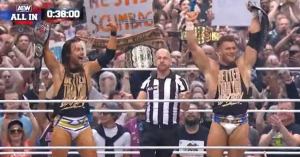 AEW All In: MJF & Adam Cole Win the ROH World Tag Team Championships