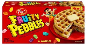 Post Giving Fans Free Pebbles Waffles for National Waffles Day