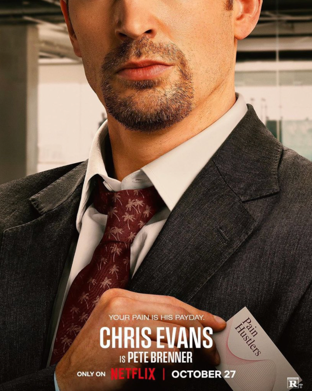 chris-evans-pain-hustlers-netflix-poster