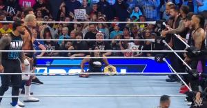 WWE’s Jey Uso and Cody Rhodes Take on Judgement Day and The Bloodline on SmackDown