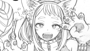 My Hero Academia Creator Inks Spooky Toga x Ochaco Sketch