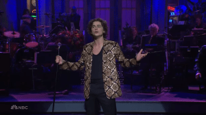 SNL Host Timothee Chalamet Shamelessly Promotes Wonka and Dune After Strike Ends