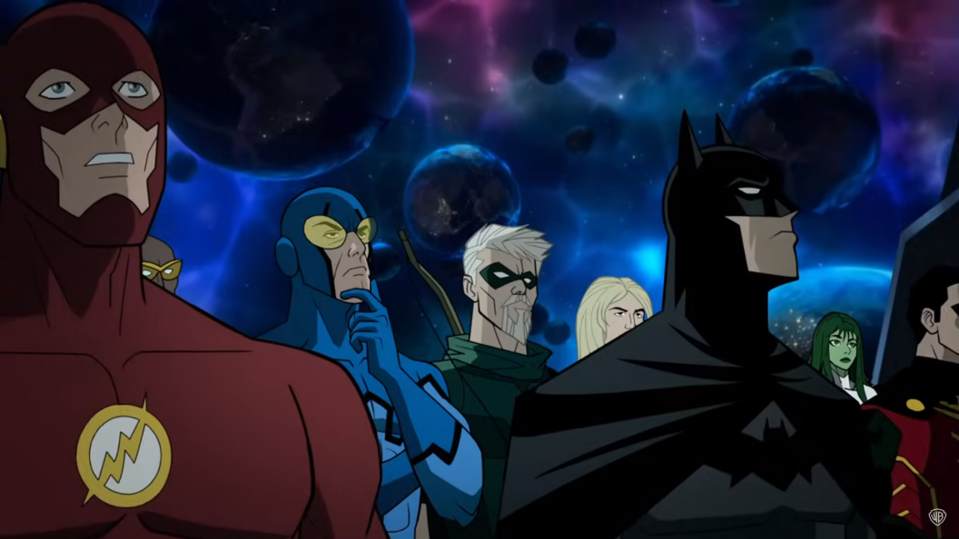 The heroes of CRISIS ON INFINITE EARTHS PART ONE