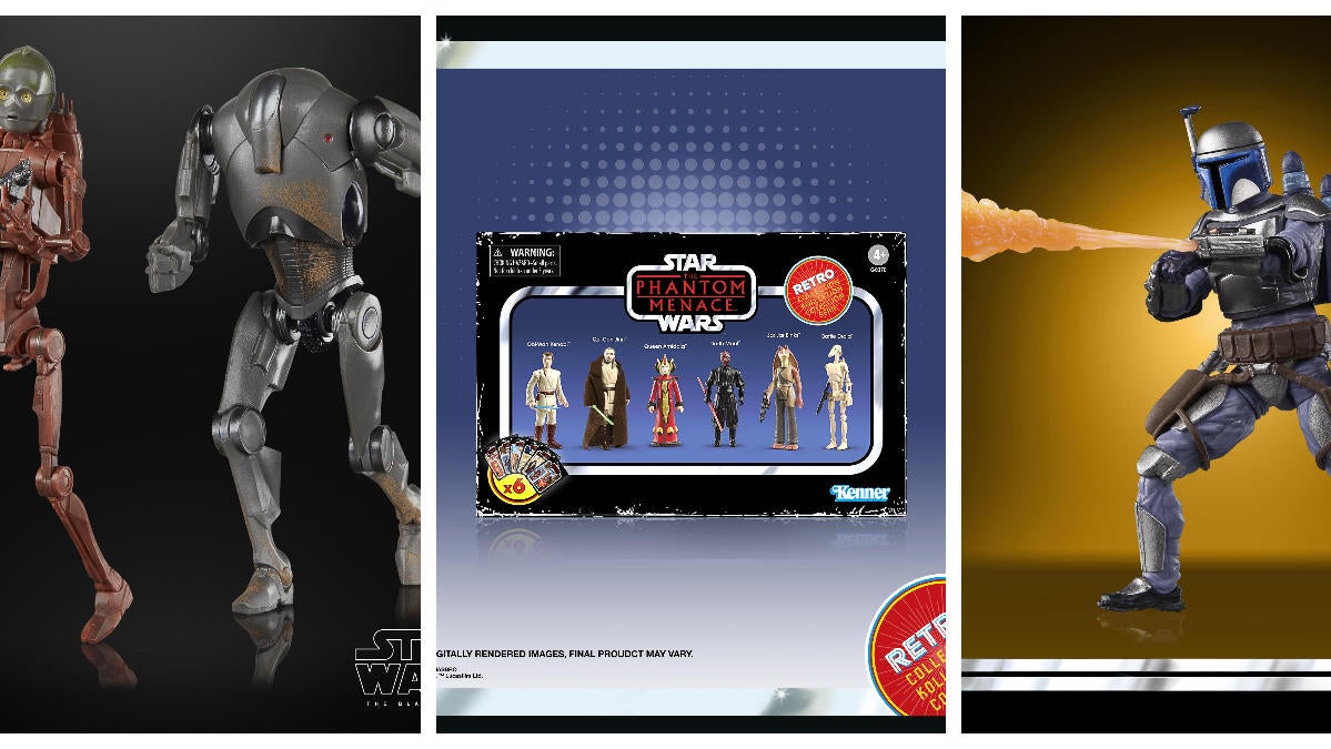 Pack De 6 Figuras Star Wars The Phantom Menace Retro Collection Phantom Menace Multipack 95 Cm