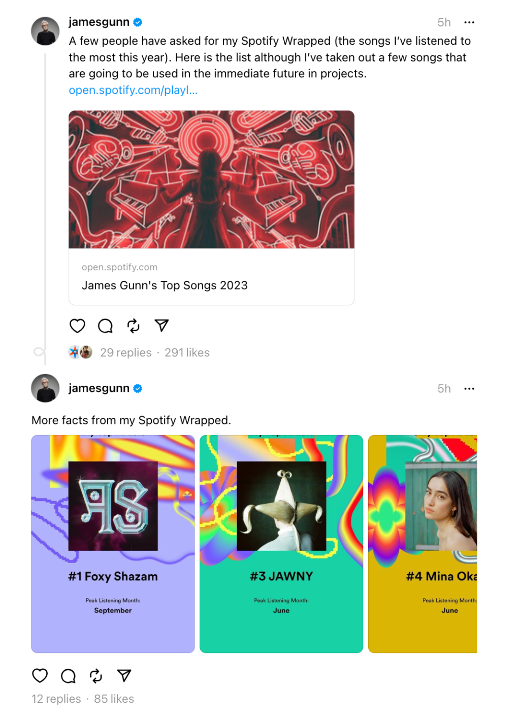 james-gunn-spotify-wrapped-threads.png
