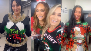 WWE Superstars Rhea Ripley, Natalya and Nia Jax Share Their Ugly Christmas Sweaters