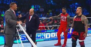 WWE Fans Giving Nick Aldis His Flowers After Bloodline Confrontation on SmackDown