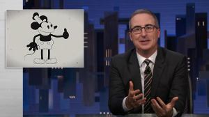 Last Week Tonight With John Oliver Taunts Disney With Steamboat Willie Poster