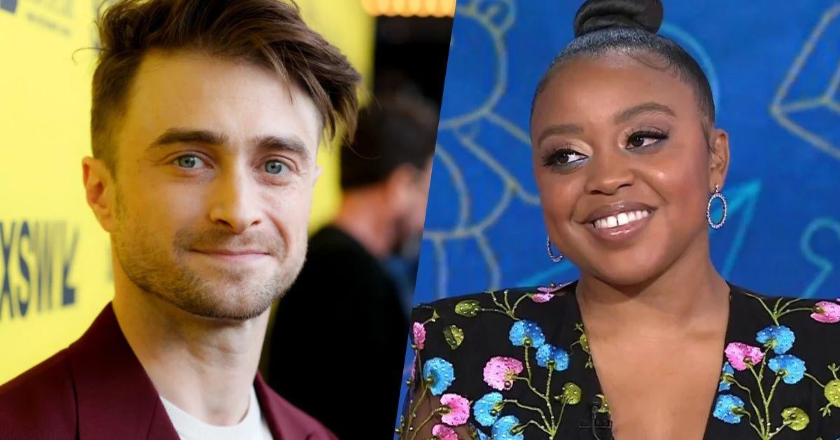 Daniel Radcliffe Pitches With Abbott Elementary's Quinta