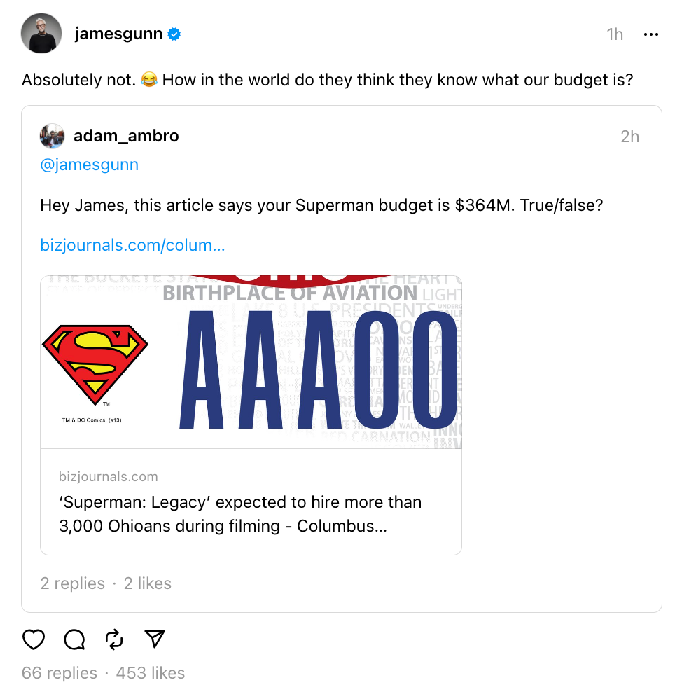 james-gunn-superman-legacy-budget-threads.png