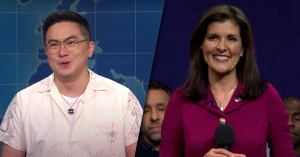 Bowen Yang Responds to Nikki Haley’s SNL Appearance