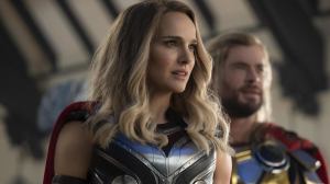 Marvel’s Natalie Portman Reunites With Mjollnir at Disneyland’s Avengers Campus