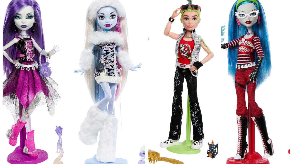 Monster High Creeproduction Set authentic of 4