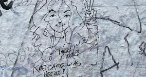 Terry Moore Visits Abbey Road Studios and Leaves Strangers in Paradise Graffiti Behind