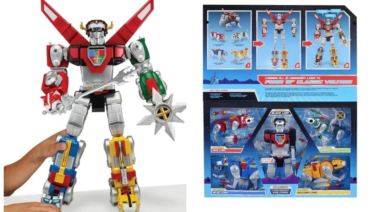 Playmates Classic Voltron set of 5 lions and accessories factory