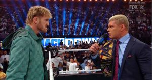 WWE’s Cody Rhodes Eviscerates Logan Paul and Takes 2nd Pair of Brass Knuckles on SmackDown