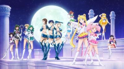 Sailor Moon, Cosmos, and Sailor Scout roster
