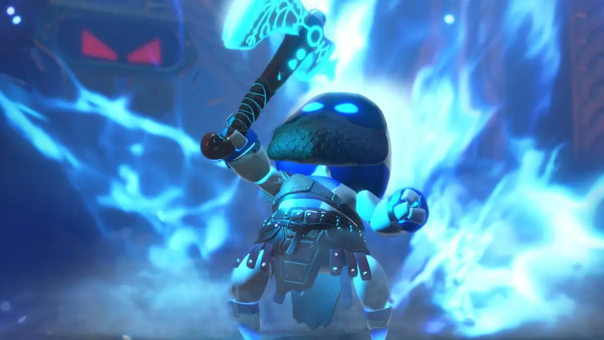 Astro Bot Can Become the God of War by Using the Leviathan Axe 