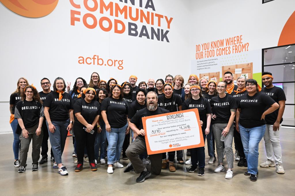 BoxLunch Giving Ambassador David Harbour Volunteers at the Atlanta Community Food Bank to support Feeding America – 13 Sep 2024