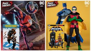 New McFarlane Toys 7-Inch Scale Page Punchers: Deathstroke and Damian Wayne Robin