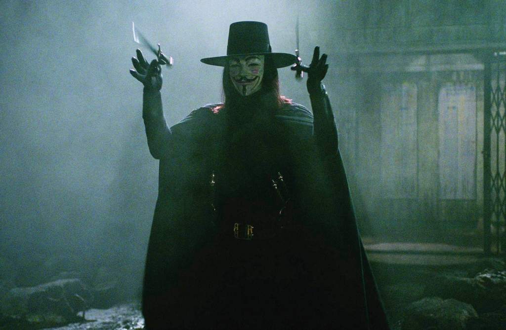 V from "V For Vendetta."