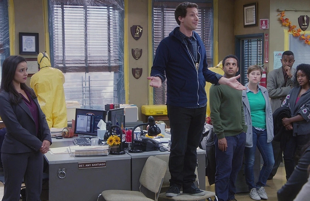 Andy Samberg as Jake in Brooklyn Nine Nine Lockdown episode