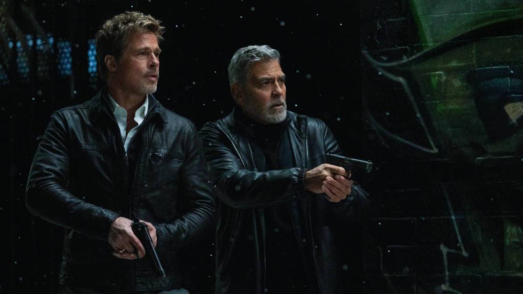 Brad Pitt and George Clooney in Wolfs