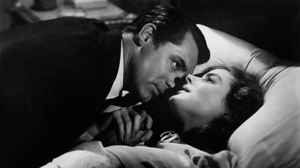 Cary Grant and Ingrid Bergman in Alfred Hitchcock's Notorious