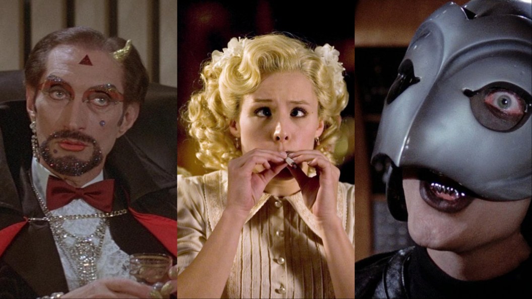 Collage of The Apple, Reefer Madness The Movie Musical, and Phantom of the Paradise