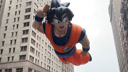Dragon Ball Goku's Parade float at Macy's Thanksgiving Day Parade