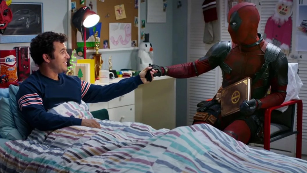 Fred Savage and Ryan Reynolds in Once Upon a Deadpool