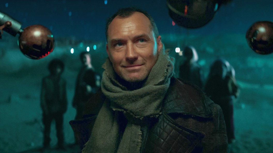 Jude Law smiles in Star Wars: Skeleton Crew.