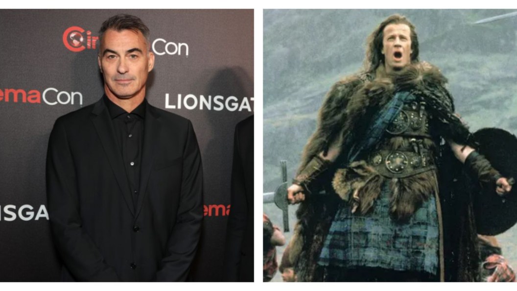A split Image of Highlander reboot director Chad Stahelski and Christopher Lambert of the original Highlander