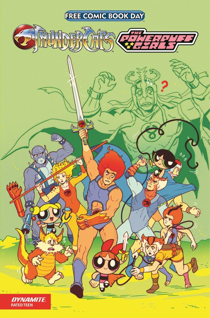 La couverture du spécial FCBD The Thundercats/Powerpuff Girls #0